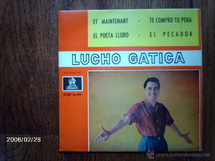 Discos de vinilo: lucho gatica  -  et maintenant ...   +  3 - Foto 1