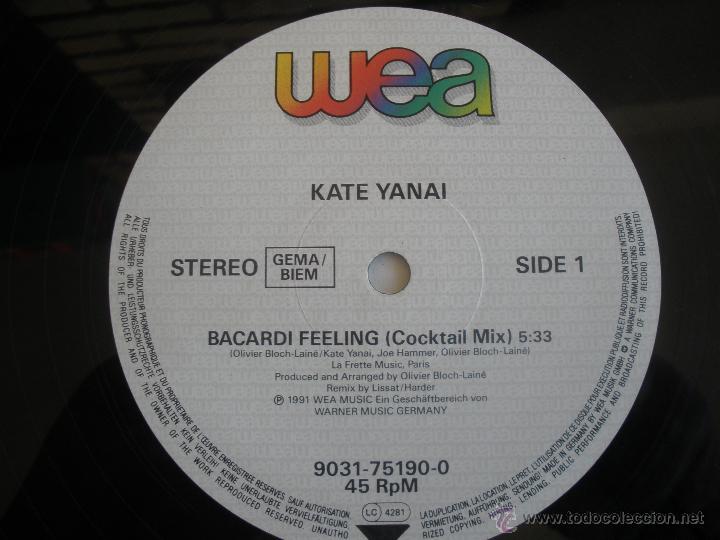 Discos de vinilo: kate yanai-bacardi feeling - Foto 3