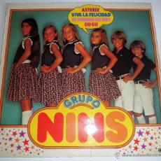 Discos de vinilo: LP DE GRUPO NINS. ASTERIX. VIVA LA FELICIDAD. EL MUNDO DE RUY. GU GU (VER TITULOS CANCIONES). Lote 44948373