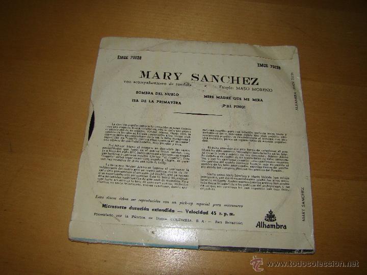 Discos de vinilo: Single de MARY SANCHEZ - Foto 2