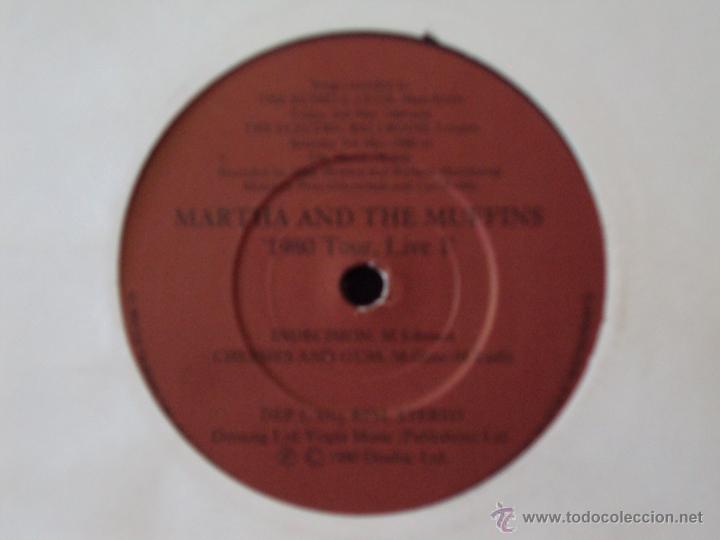 Discos de vinilo: MARTHA AND THE MUFFINS, 1980 TOUR LIVE INDECISION +3 (DINDISC 1980) SINGLE EP POWER POP - Foto 2 - 44965104