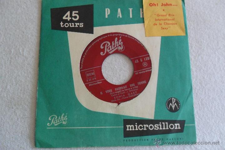 Discos de vinilo: SONIA GARY -OH JOHN /IL VOUS FAUDRAIT - Foto 1