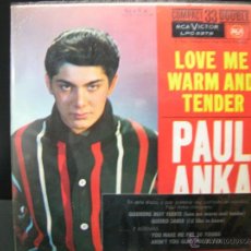 Discos de vinilo: PAUL ANKA - QUIEREME MUY FUERTE + 3 - ED ESPAÑOLA RCA VICTOR 1962 33RPM CON NOTA PROMOCIONAL