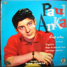 Discos de vinilo: PAUL ANKA - C'EST SI BON + 3 - EDICION ESPAÑOLA ABC PARAMOUNT / HISPAVOX 1960
