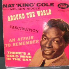 Discos de vinilo: NAT KING COLE WITH NELSON RIDDLE - AROUND THE WORLD / FASCINATION + 2 - CAPITOL ESPAÑA 1958