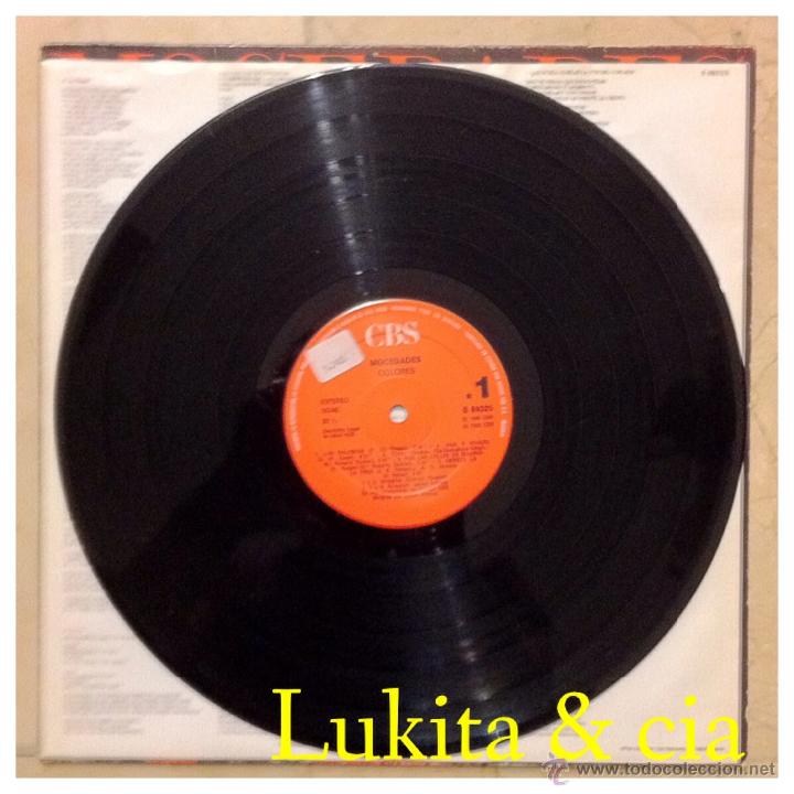 Discos de vinilo: MOCEDADES - COLORES - CBS 1986. - Foto 3