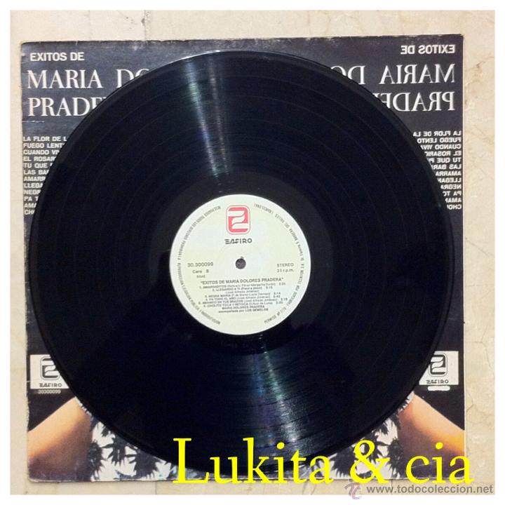 Discos de vinilo: &Eacute;XITOS DE MAR&Iacute;A DOLORES PRADERA - ZAFIRO 1967. - Foto 3