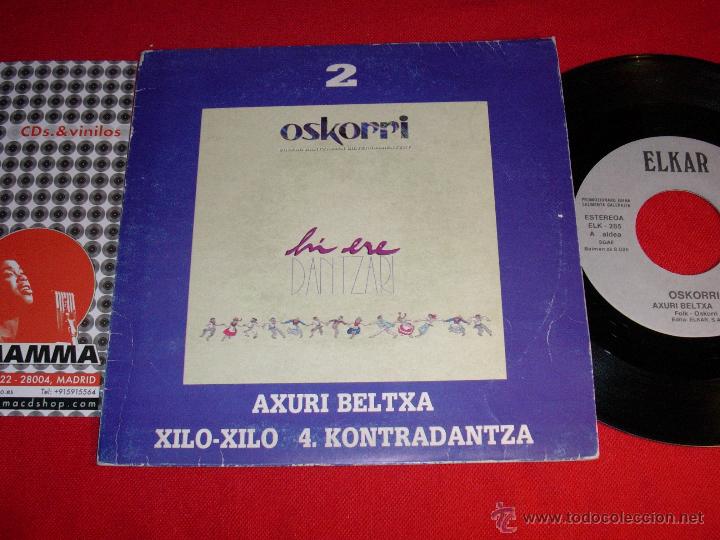 Discos de vinilo: oskorri   axuri  beltxa   1991   single - Foto 1