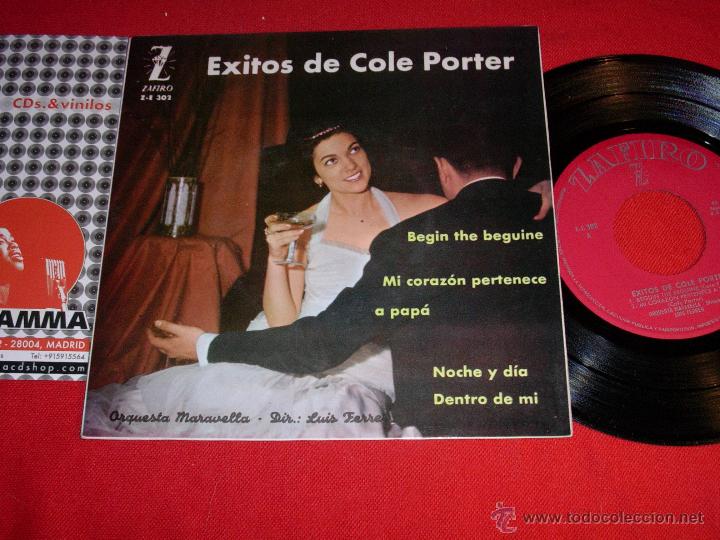 Discos de vinilo: exitos de cole porter begin the beguine 1962 ep - Foto 1