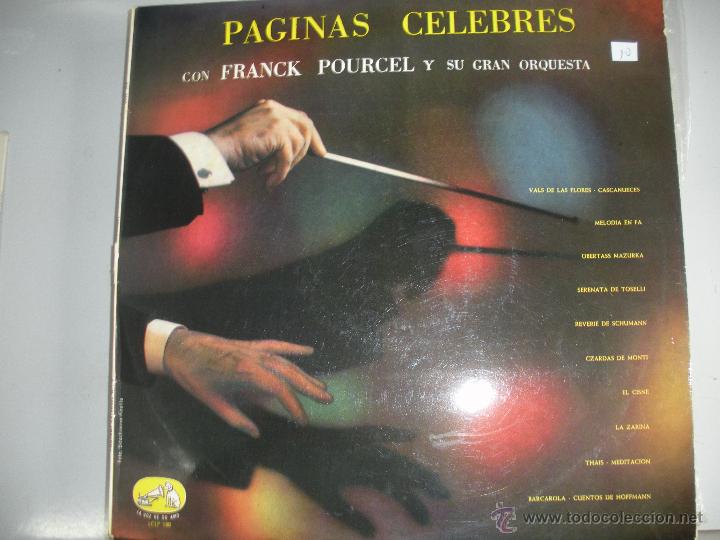 Discos de vinilo: MAGNIFICO LP DE FRANCK - POURCEL - - Foto 1