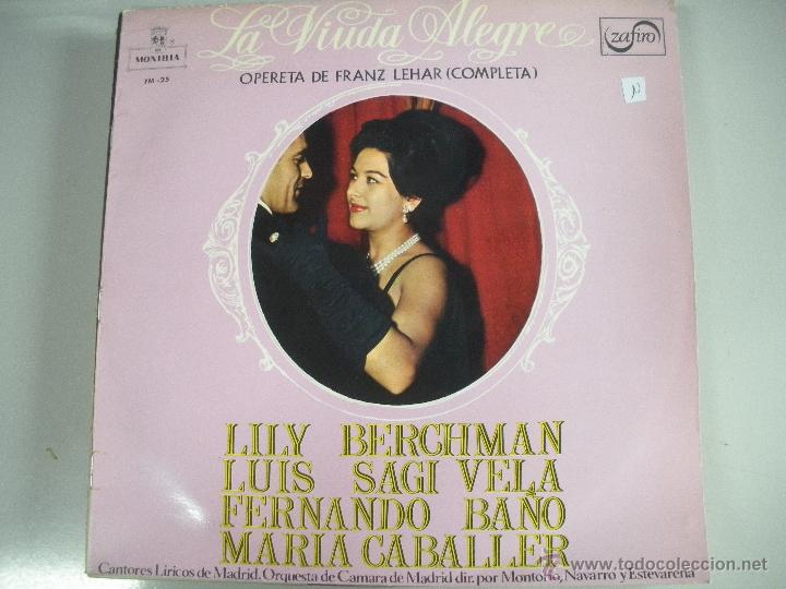 Discos de vinilo: MAGNIFICO LP DE - LA VIUDA ALEGRE - - Foto 1