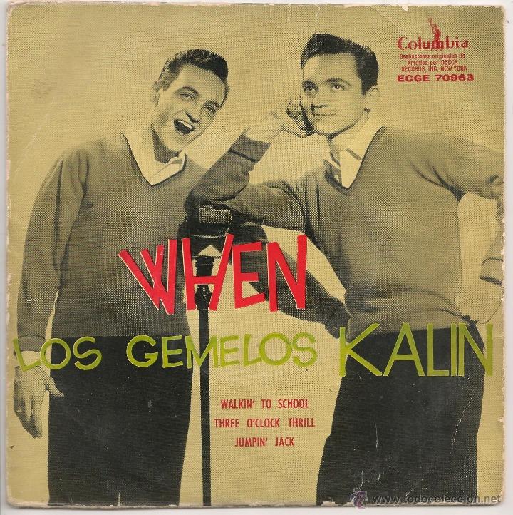 Discos de vinilo: LOS GEMELOS KALIN - WHEN + 3 (EP COLUMBIA 1958) - Foto 1