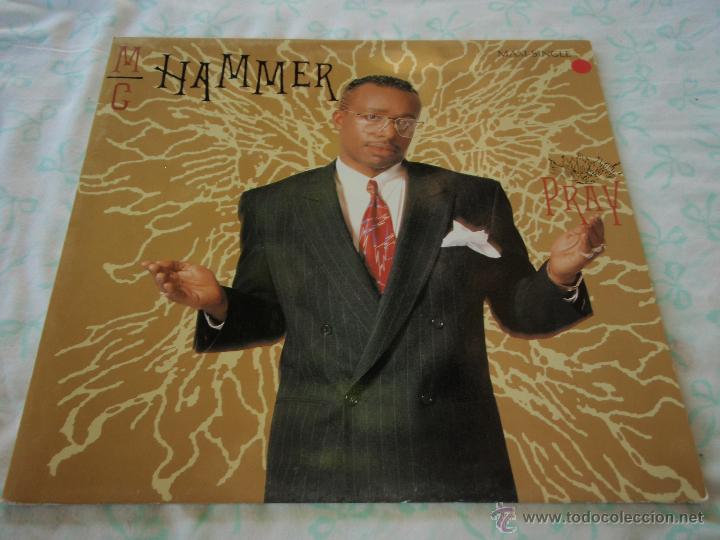Discos de vinilo: M.C. HAMMER ( PRAY   3 VERSIONES )  1990-EEC   MAXI45   CAPITOL RECORDS - Foto 1