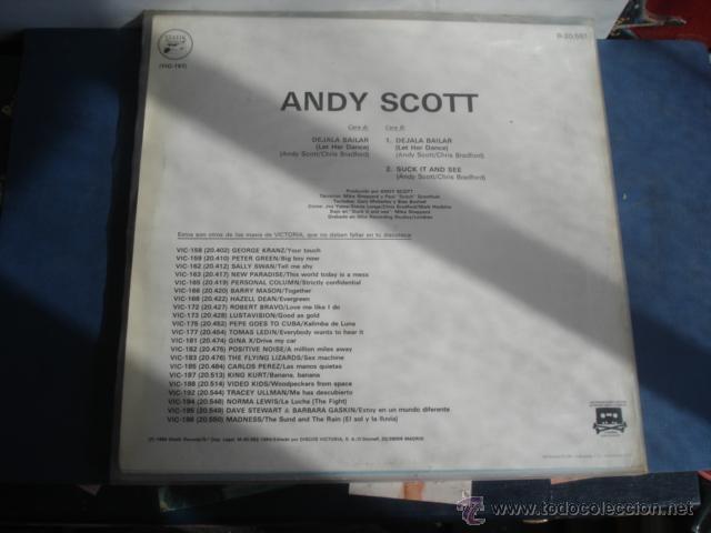 Discos de vinilo: Andy Scott      D&eacute;jala Bailar (Let Her Dance) - Foto 2