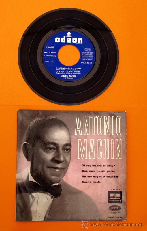 Discos de vinilo: ANTONIO MACHIN - SI REGRESARA EL AMOR - ODEON - - Foto 1