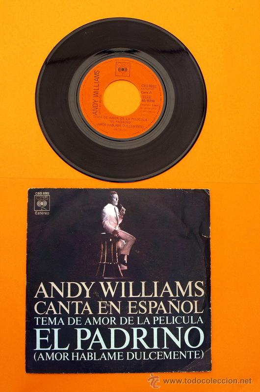 Discos de vinilo: ANDY WILLIAMS - EL PADRINO - CBS - - Foto 1