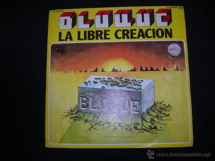 Discos de vinilo: BLOQUE // LA LIBRE CREACION - Foto 1