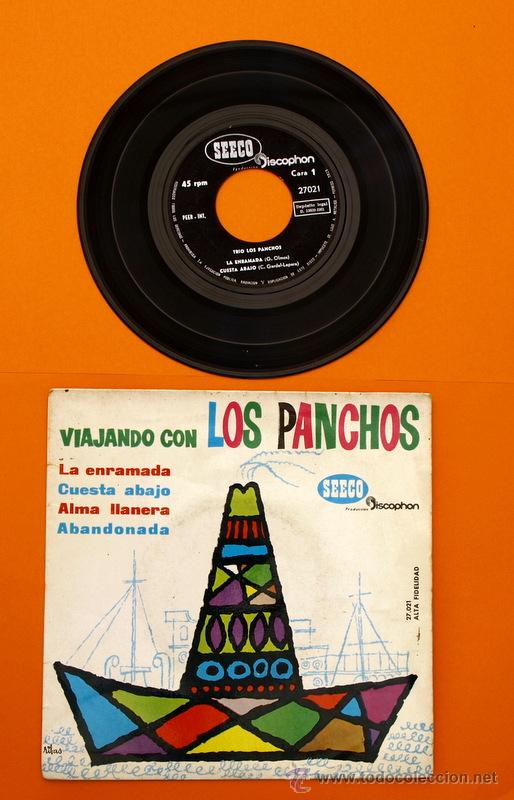 Discos de vinilo: VIAJANDO CON LOS PANCHOS - LA ENRAMADA - DISCOPHON - - Foto 1