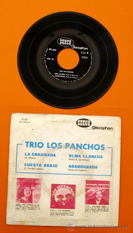 Discos de vinilo: VIAJANDO CON LOS PANCHOS - LA ENRAMADA - DISCOPHON - - Foto 2