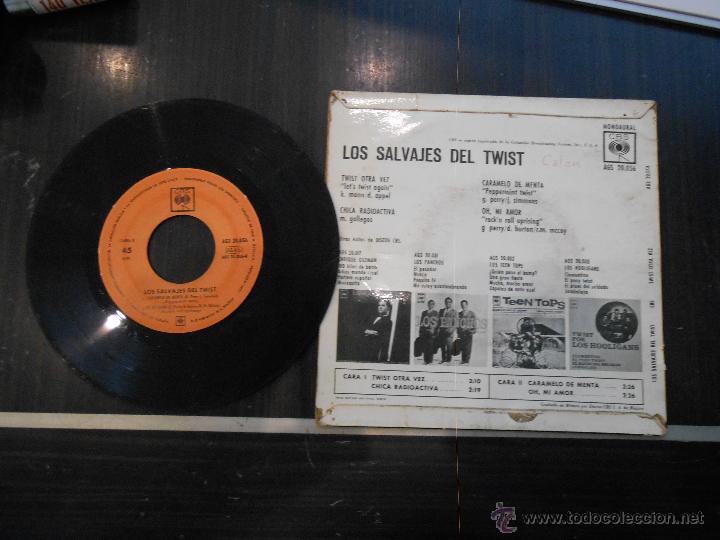 Discos de vinilo: SINGLE LOS SALVAJES DEL TWIST A&Ntilde;O 1983 - Foto 3