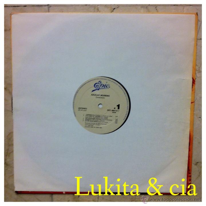 Discos de vinilo: AZ&Uacute;CAR MORENO - BANDIDO - EPIC 1990. - Foto 3