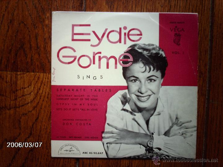 Discos de vinilo: eydie gorme - separate tables + 3 - edici&oacute;n francesa - Foto 1