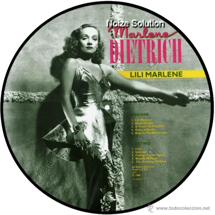 Discos de vinilo: MARLENE DIETRICH. LILI MARLEN. PICTURE LP - Foto 1