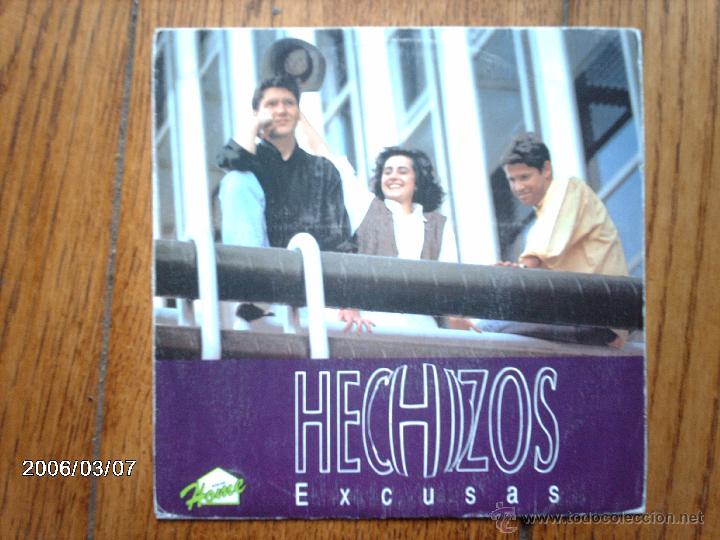 Discos de vinilo: hechizos  -  excusas ( la misma canci&oacute;n en las dos caras ) - Foto 1