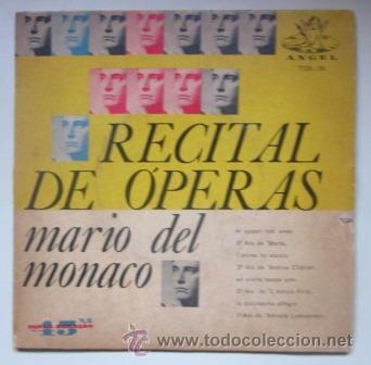 Discos de vinilo: MARIO DEL MONACO - RECITAL DE &Oacute;PERAS - EDITADO EN BRASIL - Foto 1
