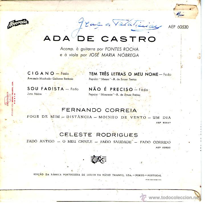 Discos de vinilo: ADA DE CASTRO CIGANO - Foto 2