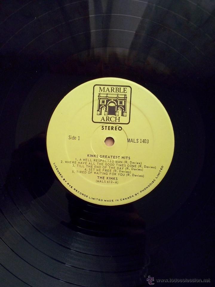Discos de vinilo: kinks greatest hits lp marble canada - Foto 3