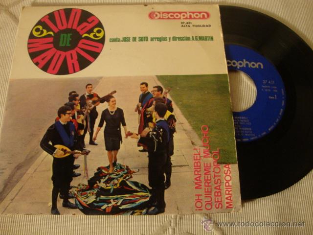 Discos de vinilo: DISCO SINGLE EP LA TUNA DE MADRID - Foto 1