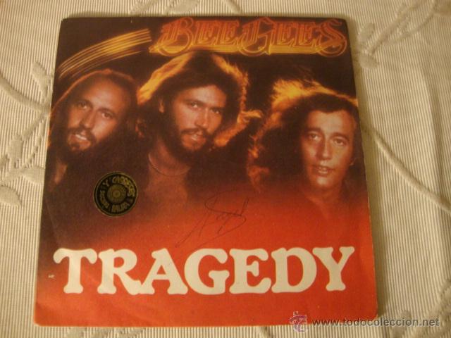 Discos de vinilo: DISCO SINGLE BEE GEES TRAGEDY - Foto 1