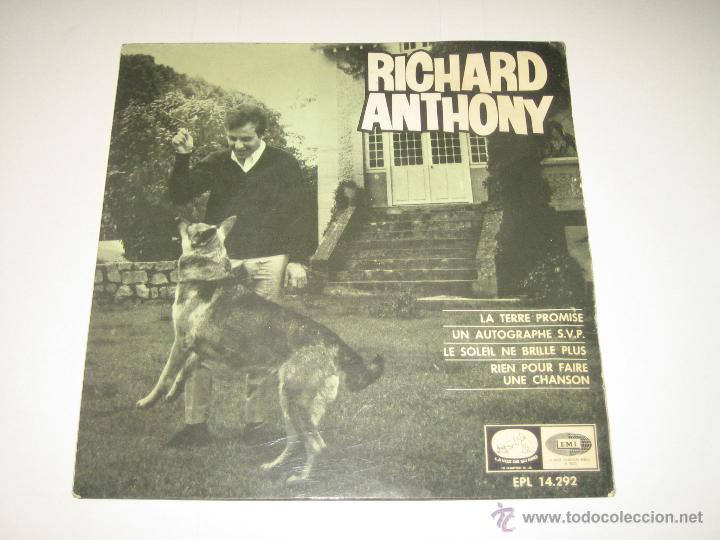 Discos de vinilo: RICHARD ANTHONY - 1966 - ED. ESPA&Ntilde;OLA - DISCO DIFICIL - Foto 1