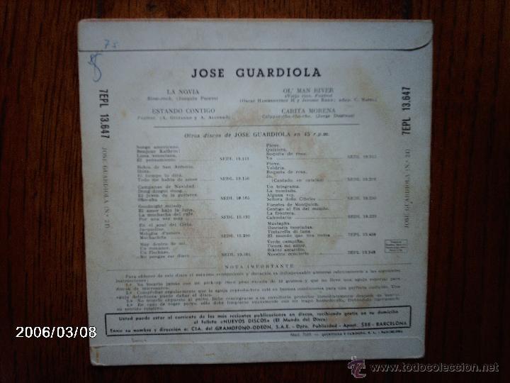 Discos de vinilo: jose guardiola  -  n&ordm; 24  -  la novia  +  3 - Foto 2