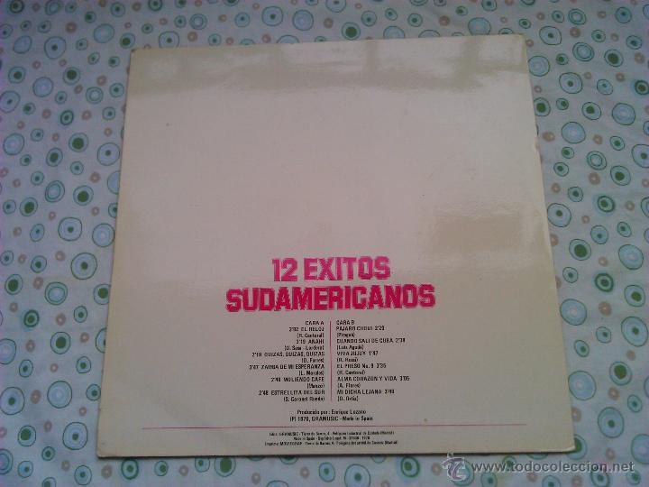 Discos de vinilo: 12 EXITOS SUDAMERICANOS - Gramusic, 1976 - - Foto 2