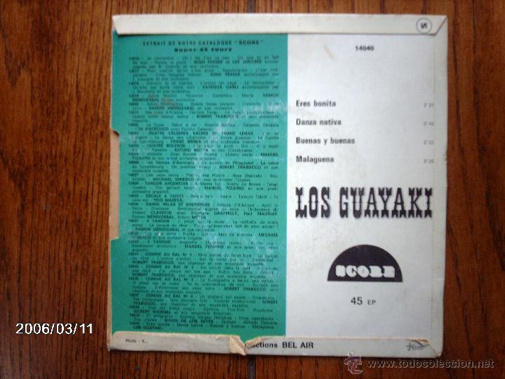 Discos de vinilo: los guayaki  -  eres bonita  +  3 - Foto 2