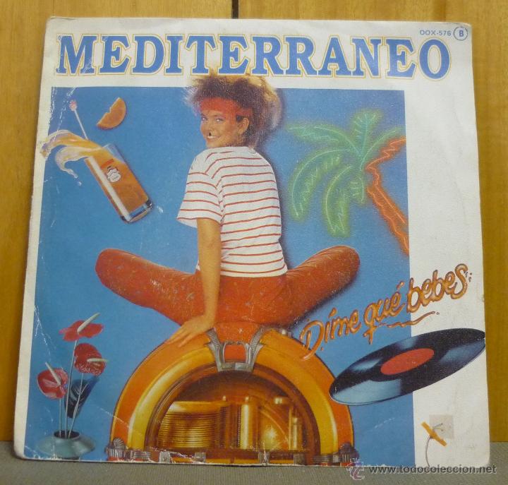 Discos de vinilo: MEDITERR&Aacute;NEO - DIME QUE BEBES / ELEGANTE PROFESI&Oacute;N - SINGLE ZAFIRO 1983