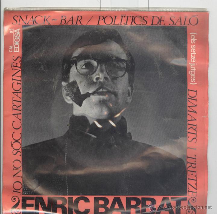 Discos de vinilo: solo funda enric barbat. edigsa - Foto 1