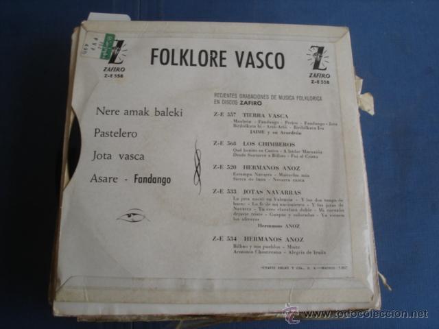 Discos de vinilo: FOLKLORE  VASCO - Foto 2