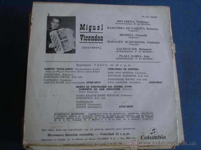 Discos de vinilo: MIGUEL VICONDOA  ACORDEON - Foto 2