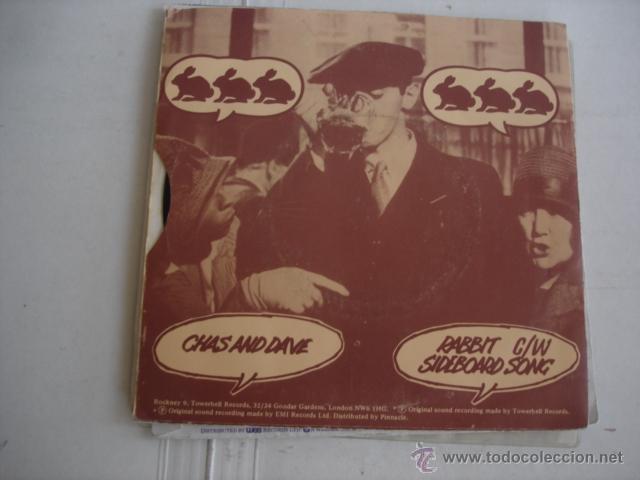 Discos de vinilo: Chas And Dave ?&ndash; Rabbit / Sideboard Song - Foto 2