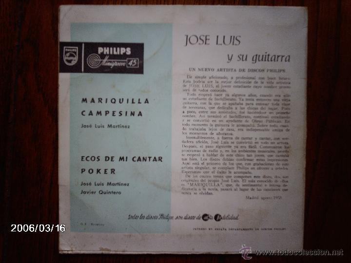 Discos de vinilo: jose luis  -  mariquilla  +  3 - Foto 2