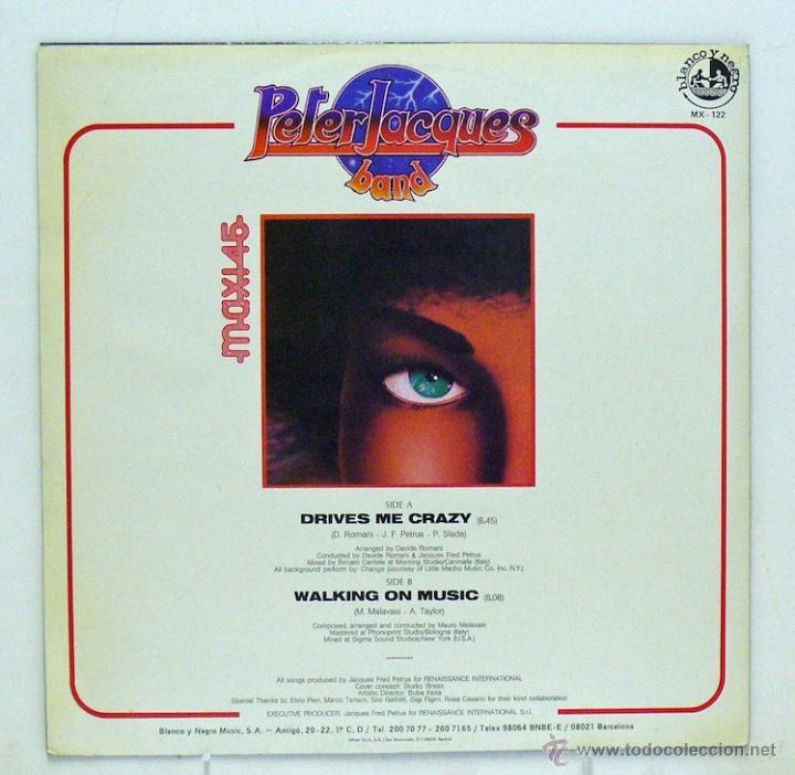 Discos de vinilo: Jacques Band - Drives Me Crazy Peter (Maxi Single Vinilo) - Foto 2