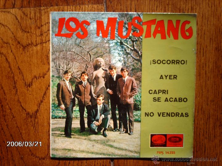 Discos de vinilo: los mustang  -  socorro  +  3 - Foto 1