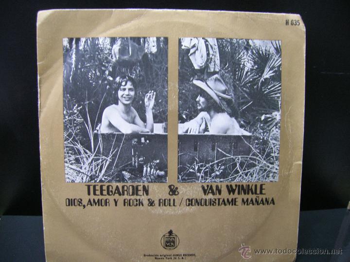 Discos de vinilo: TEEGARDEN & VAN WINKLE - DIOS AMOR Y ROCK'N'ROLL / CONQUISTAME MA&Ntilde;ANA - ED ESPA&Ntilde;OLA HISPAVOX 1970