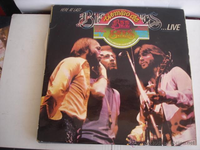 Discos de vinilo: BEE GEES   HERE AT LAST...BEE GEES..LIVE - Foto 1