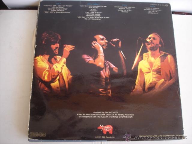 Discos de vinilo: BEE GEES   HERE AT LAST...BEE GEES..LIVE - Foto 3
