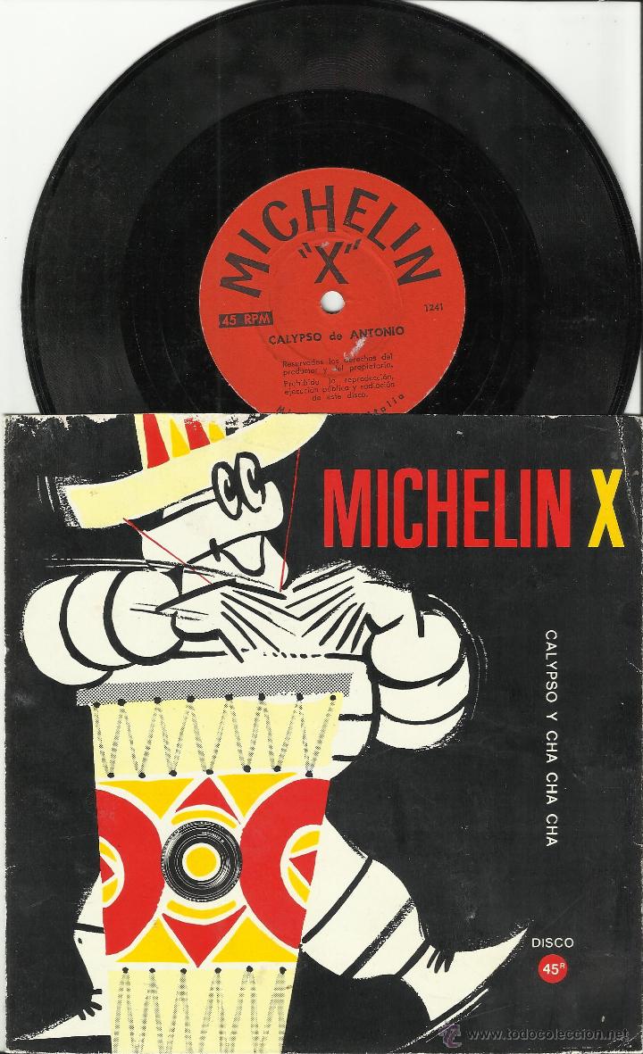 Disques de vinyle: michelin x single flexi-disc promocional calypso de antonio/gasolina cha-cha-cha