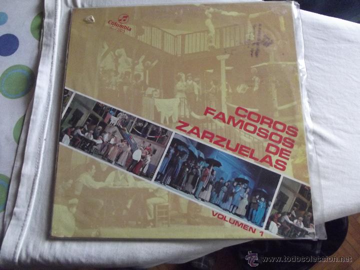 Disques de vinyle: COROS FAMOSOS DE ZARZUELAS VOLUMEN 1 ( NO PUEDO PROBARLO )